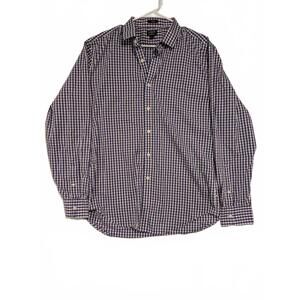 J.Crew Performance Slim Fit Shirt Blue Red Plaid Long Sleeve Men’s L